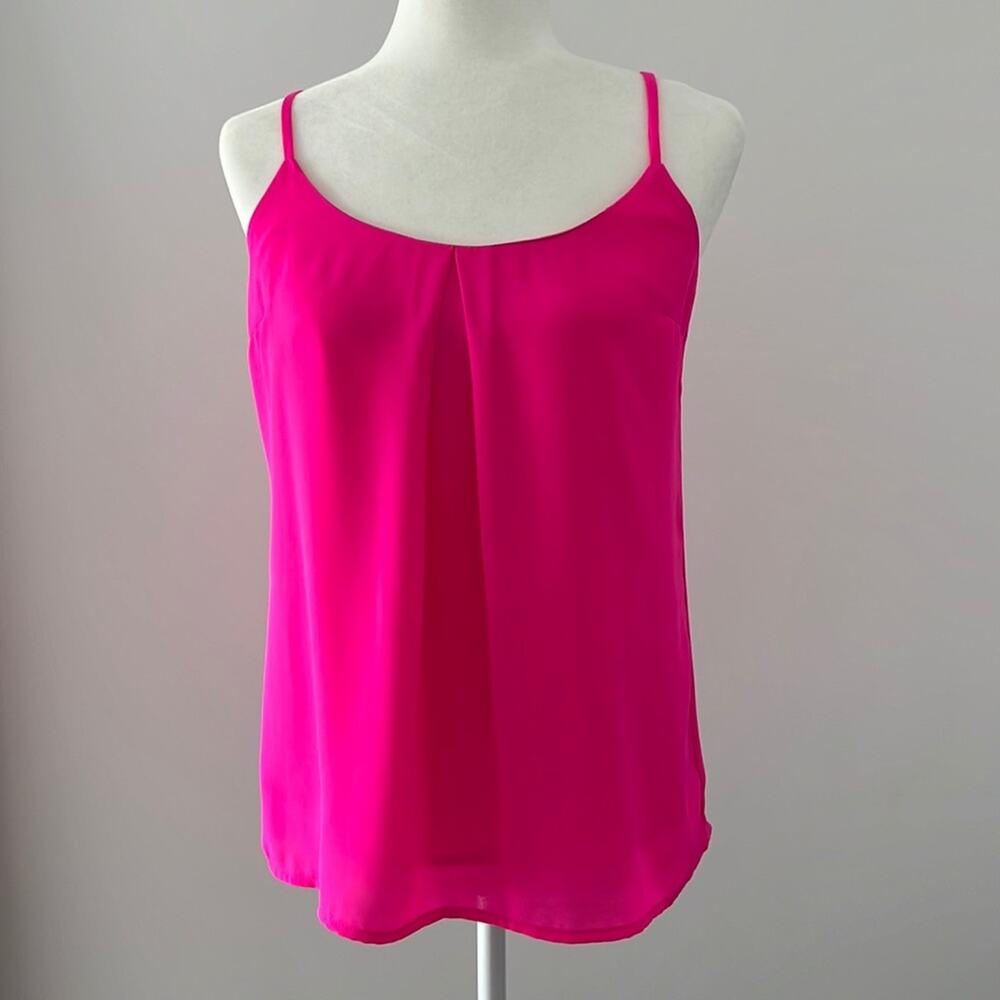 TINLEY ROAD hot pink tank top adjustable straps small